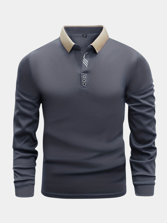 POLO À MANCHES LONGUES POUR HOMME
