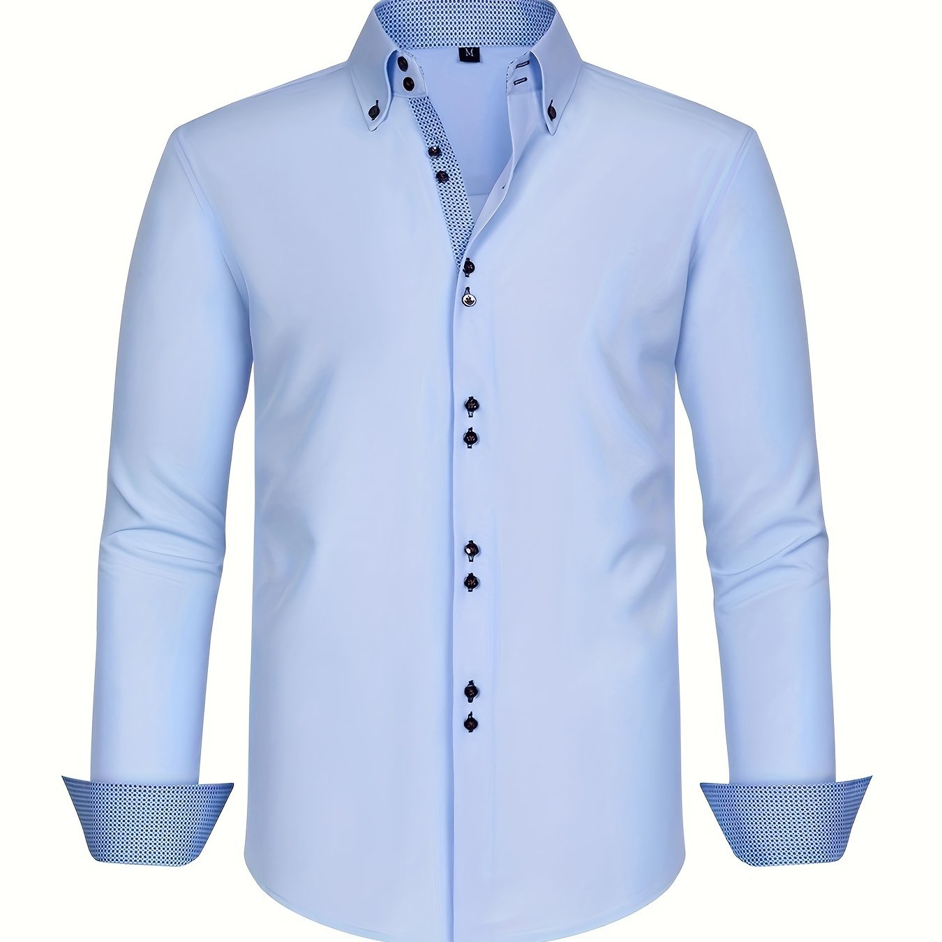 CHEMISE ÉLÉGANTE LÉGÈRE AVEC DÉTAILS CONTRASTÉS