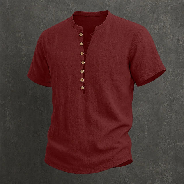 CHEMISE D'ÉTÉ À BOUTONS POUR HOMME