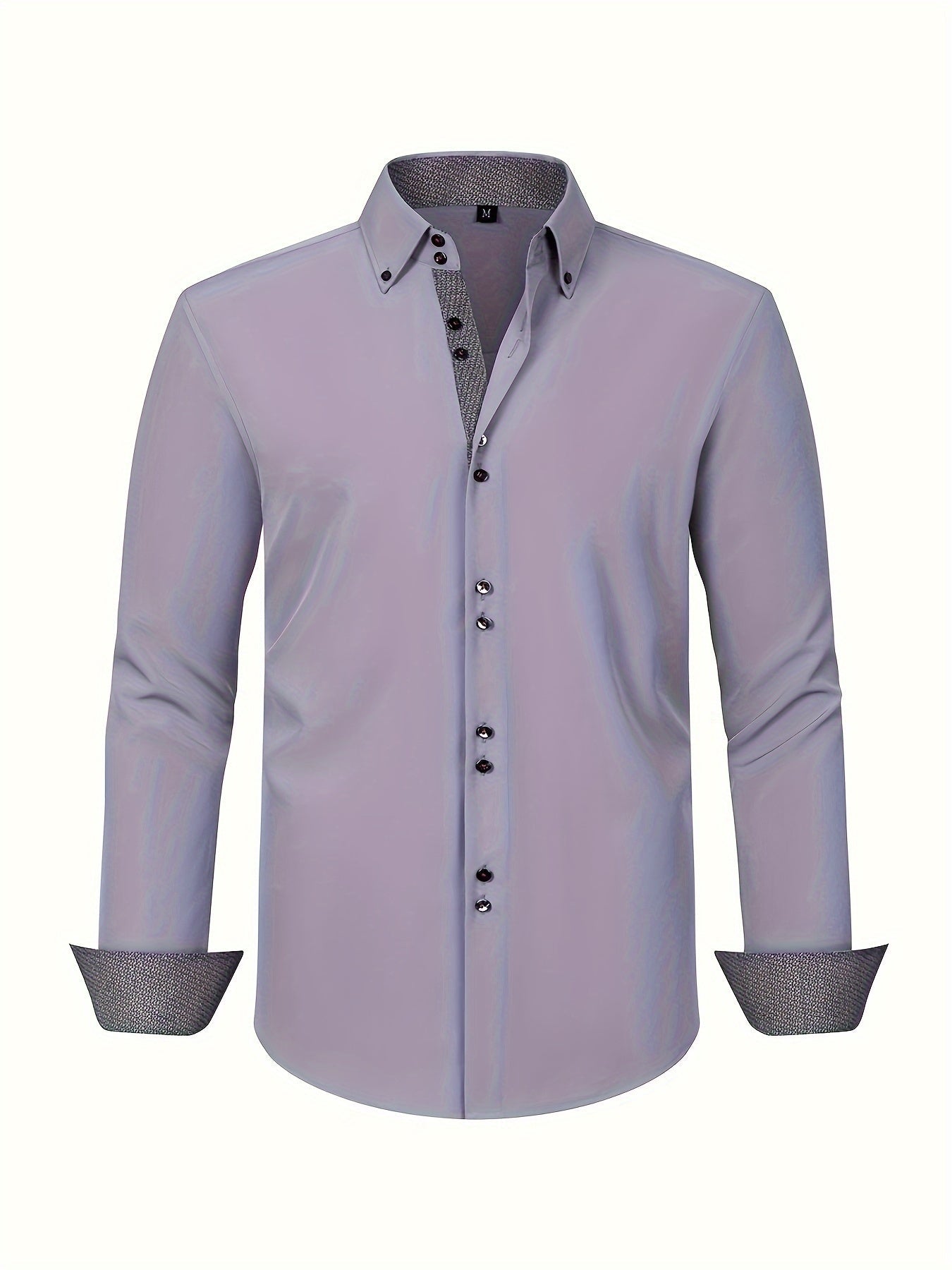 CHEMISE ÉLÉGANTE LÉGÈRE AVEC DÉTAILS CONTRASTÉS