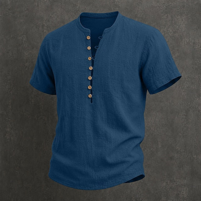 CHEMISE D'ÉTÉ À BOUTONS POUR HOMME