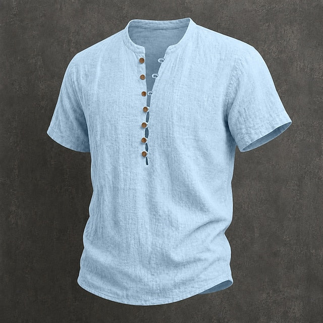 CHEMISE D'ÉTÉ À BOUTONS POUR HOMME