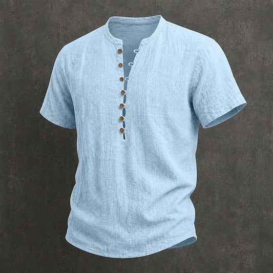 CHEMISE D'ÉTÉ À BOUTONS POUR HOMME