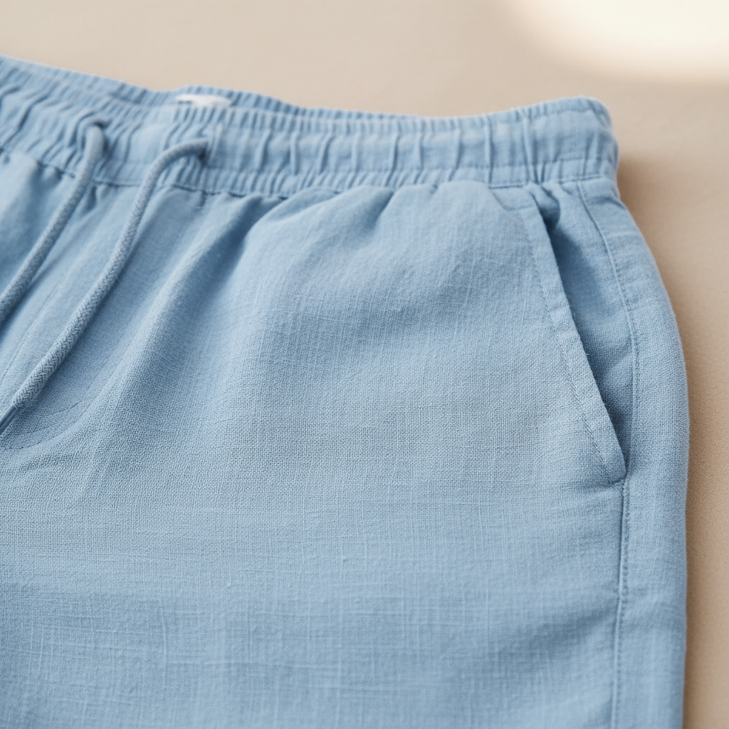SHORT D'ÉTÉ EN LIN POUR HOMME