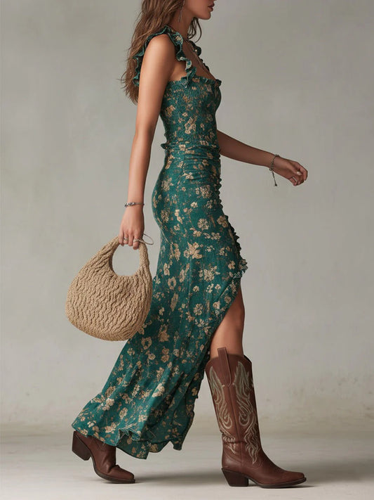 Zara | Robe maxi bohème rétro