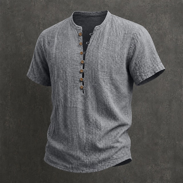 CHEMISE D'ÉTÉ À BOUTONS POUR HOMME