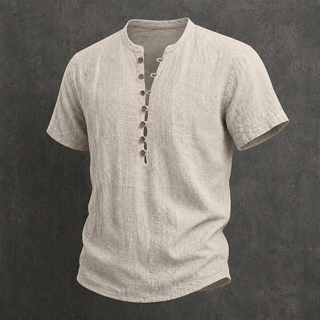CHEMISE D'ÉTÉ À BOUTONS POUR HOMME