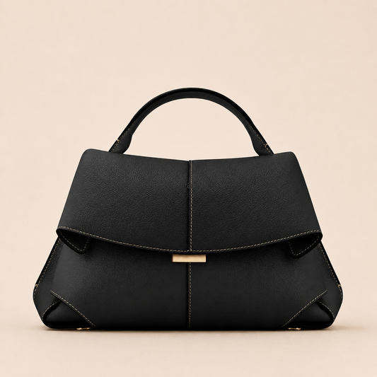 Aria | Sac à Bandoulière Vintage noir sur fond crème Verlanden